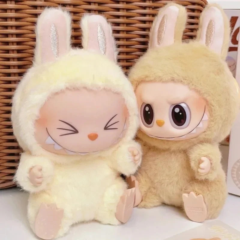 Cute Labubu the Monsters Box Toy Sweetheart Vinyl Doll Kawaii Backpack Pendant Decoration Plush Doll Clothes Keychain Gifts