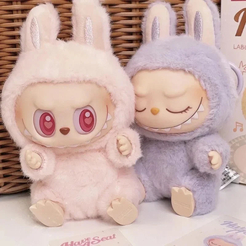 Cute Labubu the Monsters Box Toy Sweetheart Vinyl Doll Kawaii Backpack Pendant Decoration Plush Doll Clothes Keychain Gifts