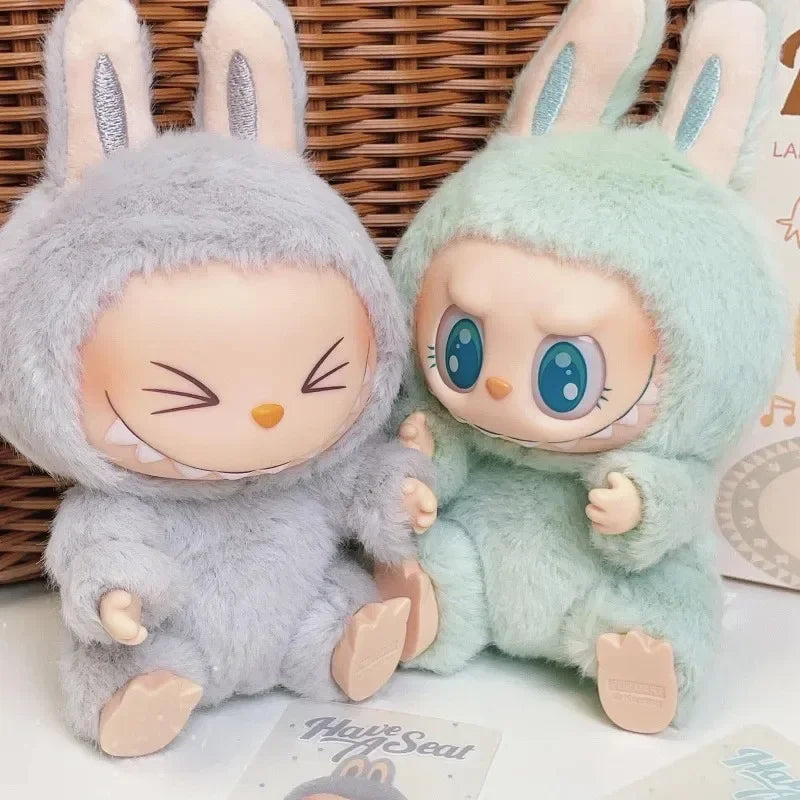 Cute Labubu the Monsters Box Toy Sweetheart Vinyl Doll Kawaii Backpack Pendant Decoration Plush Doll Clothes Keychain Gifts