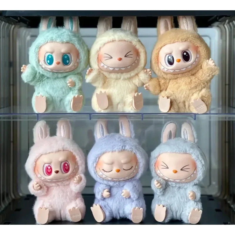 Cute Labubu the Monsters Box Toy Sweetheart Vinyl Doll Kawaii Backpack Pendant Decoration Plush Doll Clothes Keychain Gifts